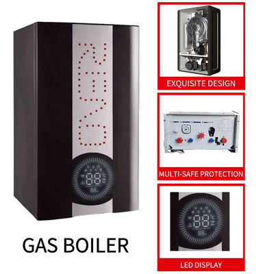 20Kw Gazowy kocioł ścienny Czarny płaszczowy miedziany wymiennik ciepła 30kW Lpg Combi Boiler